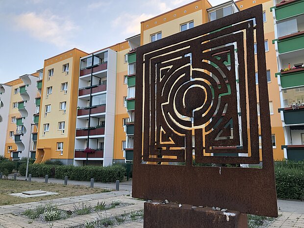 Das Labyrinth steht für den Stadtteil Dierkow.