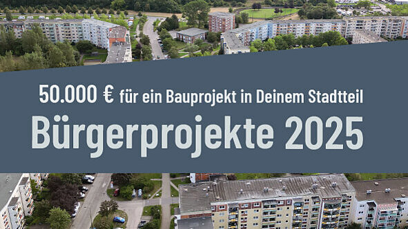 Samstag, 13. September - 26. Oktober 2025 Stadtteilbüro und online Bürgerprojekte 2025